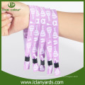 Personalized custom unique disposable fabric wristbands for activity